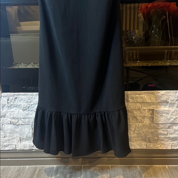 Inc International Concepts Black Halter Dress with gold accent piece size Small - Picture 4 of 9